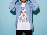 T-Shirt "Sad Boys Club (Leo) - Blanc