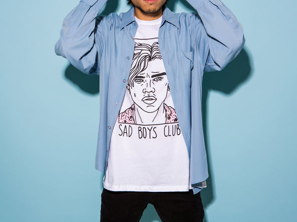 Sad Boys Club (Leo) - White T-Shirt