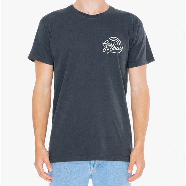 T-shirt "Gay Okay" - Gris