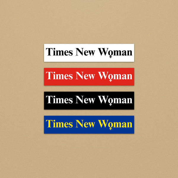 Times New Woman Stickers