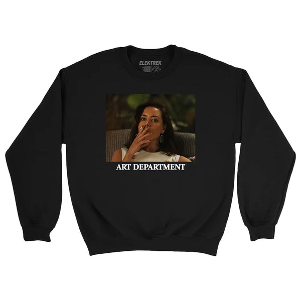 White Lotus "Art Department" Harper Black Crewneck