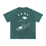 Cool Girls - Green Stone Wash Tee