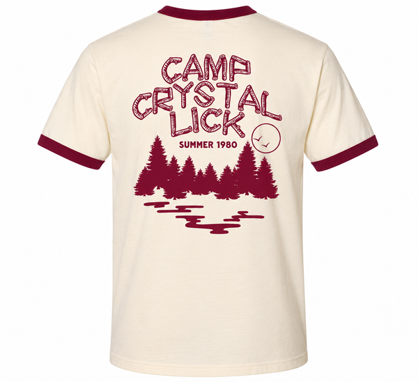 Camp Cyrstal Lick Ringer T-Shirt