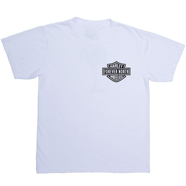 FNC Harley White Tee - Elektrek Clothing