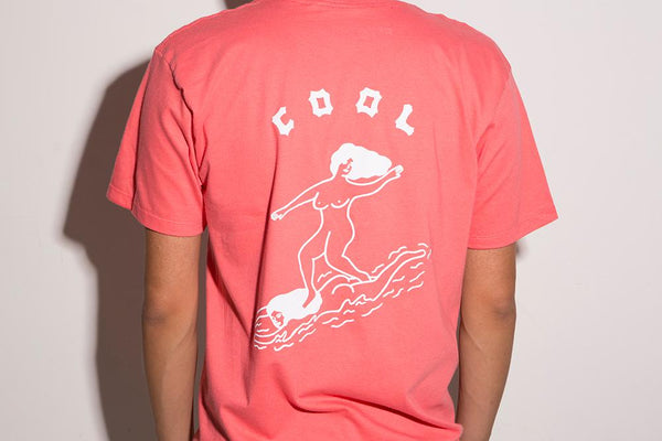 T-Shirt "Cool Girls" - Corail