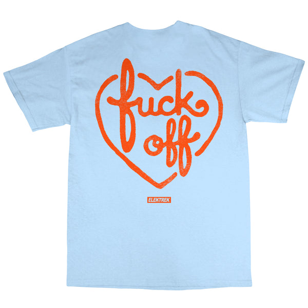 T-Shirt "Fuck Off" - Bleu