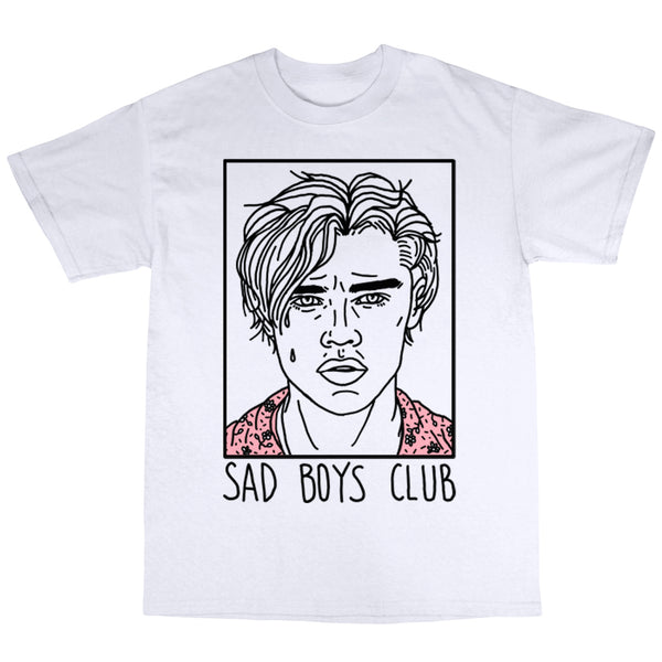 T-Shirt "Sad Boys Club (Leo) - Blanc
