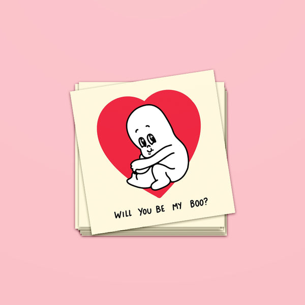 Will You Be My Boo Sticker